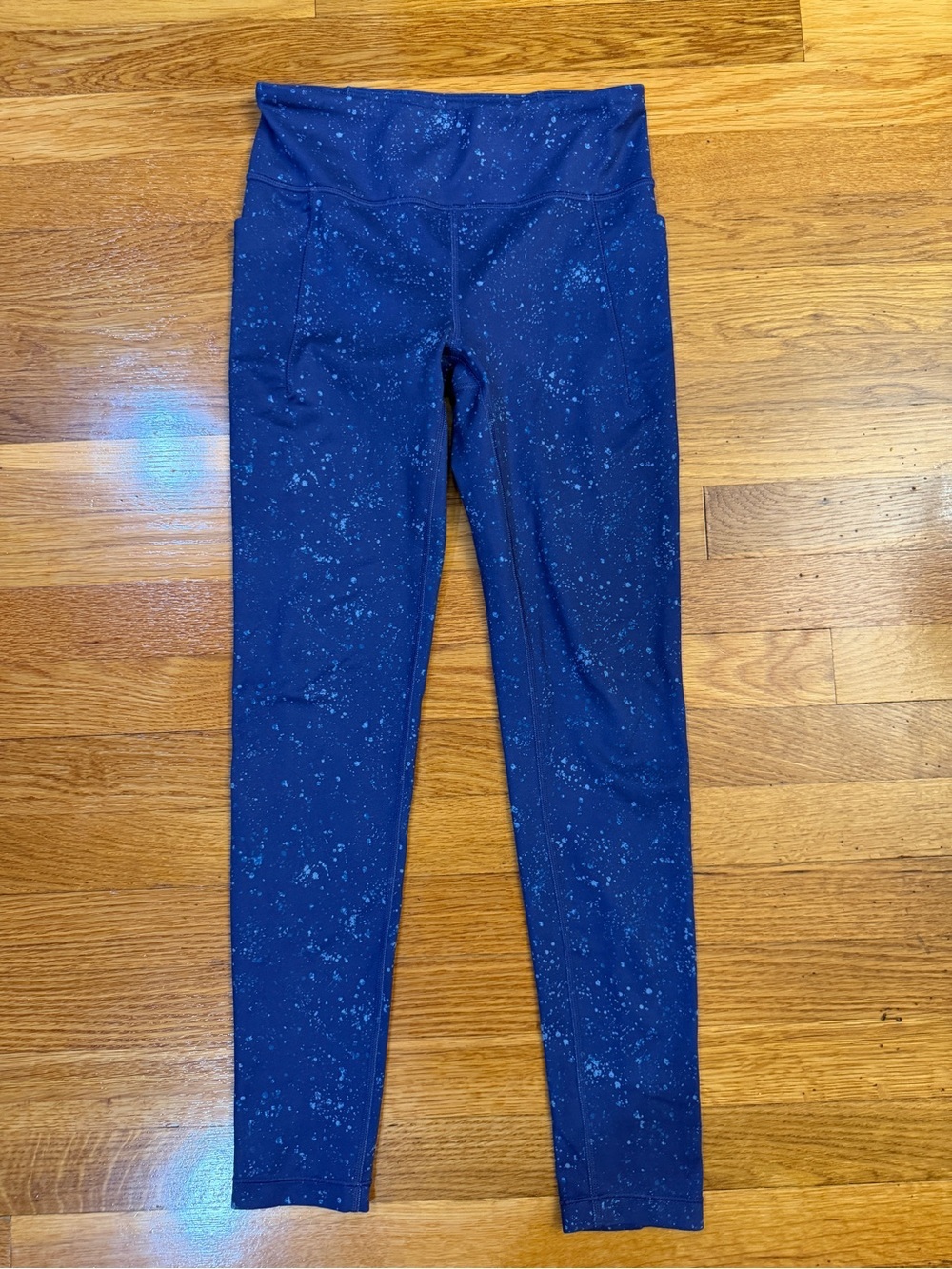 Athleta Girl High Rise Stash Your Treasures Tight Blue Speckle - Size XL/14